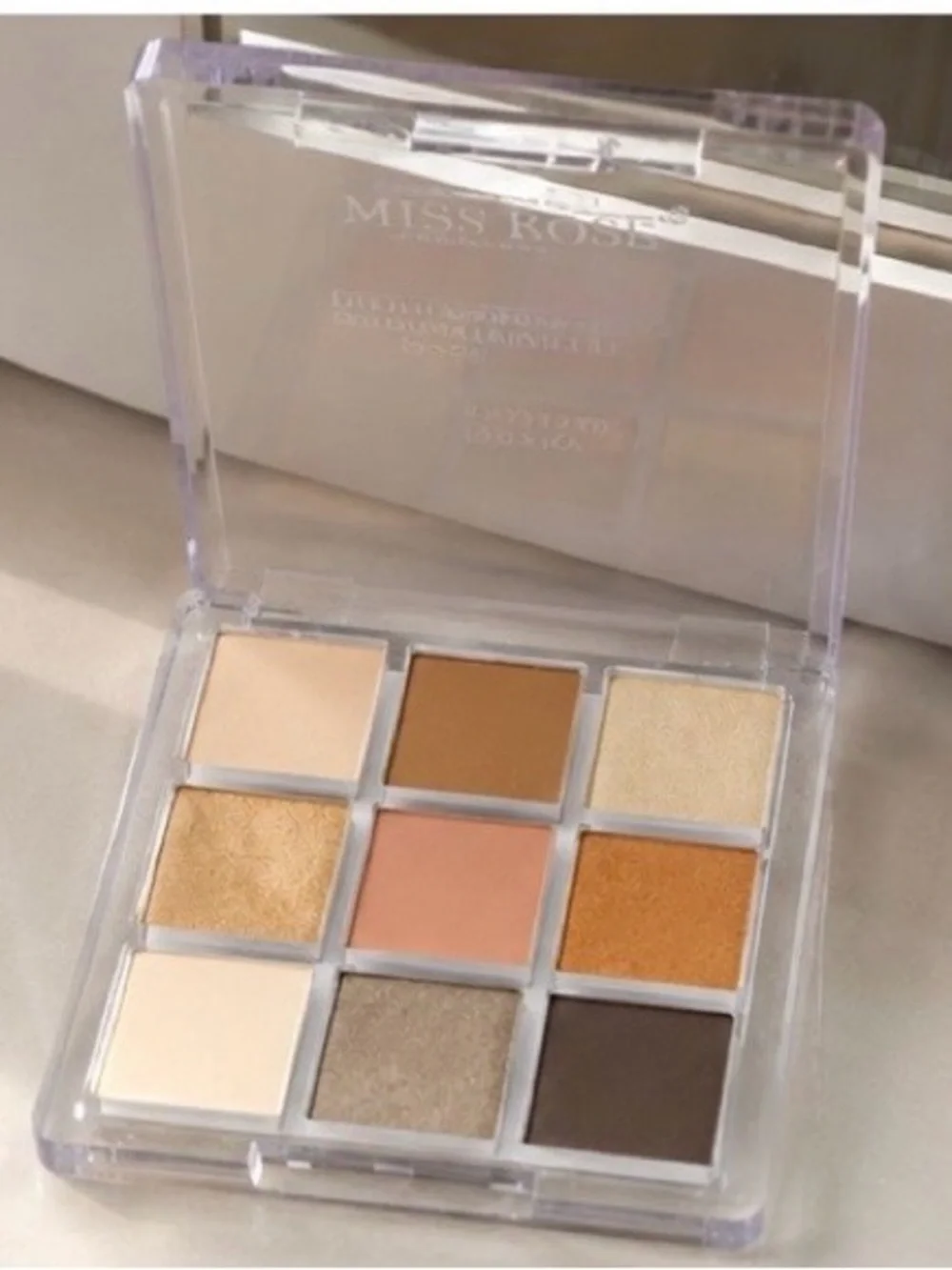 Claire's Neutral 9-Color Eyeshadow Palette - Beige, Gold & Brown Tones